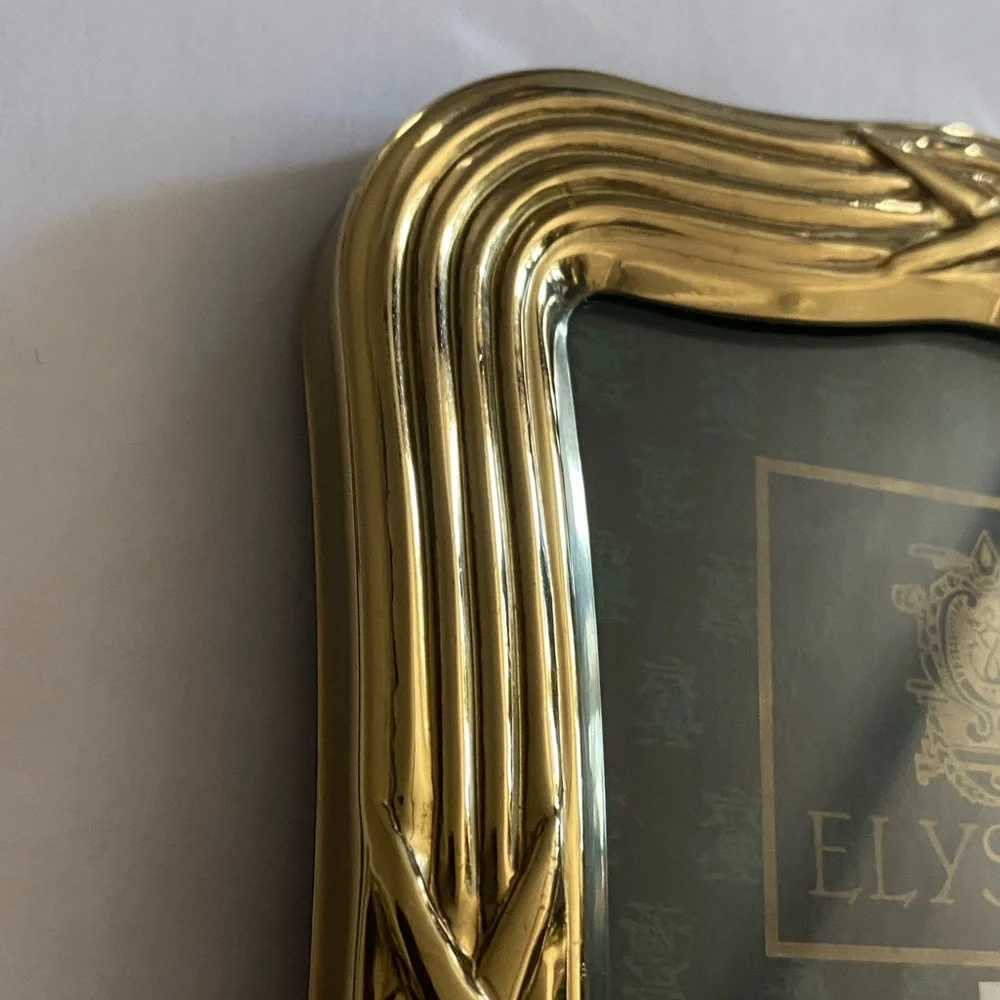 Elysees Loui Michel Cie Brass Picture Frame 3,5” x 5” Tarnish Resistant